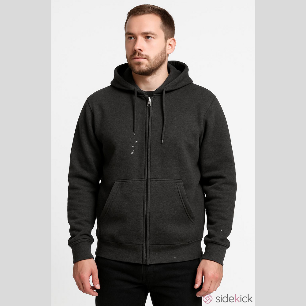 3/$10 Divided Dark Gray Zip Up Hoodie